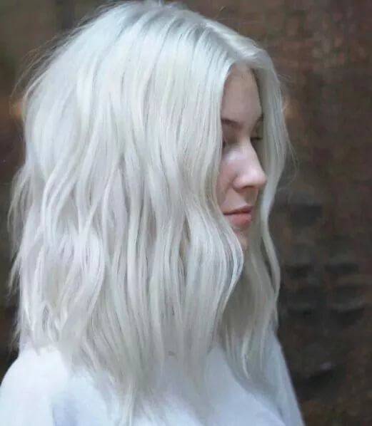 Белый Цвет Волос Фото
